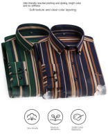 Camisa De Trabajo Para Hombre Otoño 2024 Cuello En V Manga Larga Patoleta Oxford Algodón 100% Estampado Regular Botones Tallas S~6XL - details 2