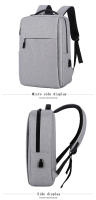 Mochila ligera para ordenador portátil de negocios para hombre y mujer, morral de viaje para estudiantes, 13, 14 y 15 pulgadas - details 17
