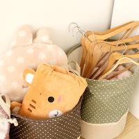 Cesta De Almacenamiento De Juguete Y Ropa Lavable Zakka Tamaños Variados Hecha De Lino Multifuncional Con Asa Pila Desmontable - details 7