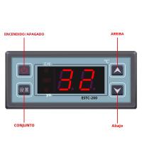 Controlador De Temperatura Digital STC-200 Con Refrigeración Y Calentamiento Lectura De Datos AC220V Para Uso Doméstico - details 3