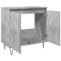 vidaXL Armario de baño madera de ingeniería gris hormigón 58x33x60 cm - details 4