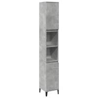 vidaXL Set muebles de baño 2 piezas madera contrachapada gris hormigón - details 2