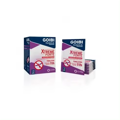 GOIBI XTREME FORTE REPELENTE DE INSECTOS 16 TOALLITAS - 1