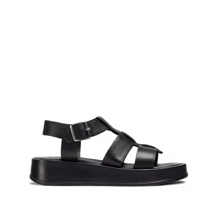WONDERS  SANDALIA PIEL NEGRO - 1
