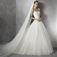 Velo De Novia Elegante Con Peine 3 Metros 1 Capa/2 Capas/3 Capas Blanco/Ivory Simplicidad Vestido De Novia Accesorios De Boda - details 3