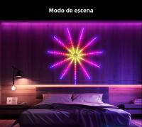 Tira De LED RGBIC Con Control De Voz Bluetooth Y Tiempo De Fondo De Fuegos Artificiales Coloridos USB Para Ambiente Y Música - details 9