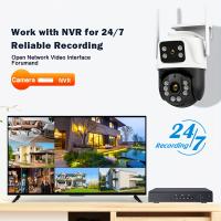 Cámara de Vigilancia WiFi interior,1PC Cámara de Segurad WiFi 4K 8MP, 2PCs Lente de 4MP Total 8MP Doble Lente 2,4 GHz Cámara IP Inalámbrica, Monitoreo de CCTV de Segurad Doméstica, inteligencia Artificial de Seguimiento Humano - details 16