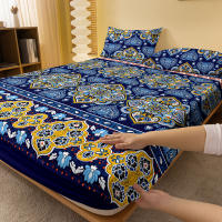 Sábana De Cama Bohemia Con Patrón Frosting 100% Poliéster Cobertura De Cama Para Dormitorio Sin Fundas De Almohada - details 2
