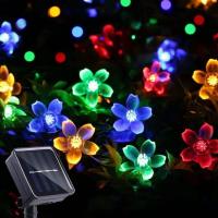 1PC Luces De Flores Solares Para Exterior Impermeables 20/30/50/100 LED Para Decoración De Jardín Pared Patio Jardín Árbol De Navidad - details 5