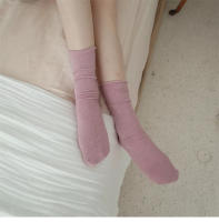 Calcetines De Mujer Estilo Coreano Coloridos Y Cómodos Calcetines Largos Elásticos Transpirables Para Niñas Casual - details 2