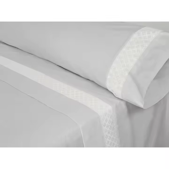 Pierre Cardin - Juego de Sábanas Pierre Cardin ELISA Gris Cama de 135 - 1