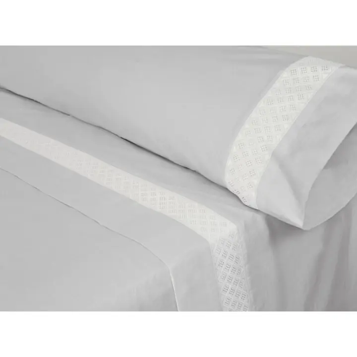 Pierre Cardin - Juego de Sábanas Pierre Cardin ELISA Gris Cama de 135 - 1