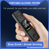 Alcoholímetro profesional recargable portátil, probador de Alcohol de respiración, luz y sonido preciso con pantalla LCD, indicador de 3 colores - details 3