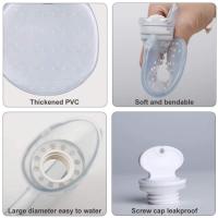Botella de agua caliente con la botella de agua caliente suave y acogedora para los niños, botella de agua caliente de la cubierta suave, para la mano, pie, cuerpo para mantener caliente. - details 3