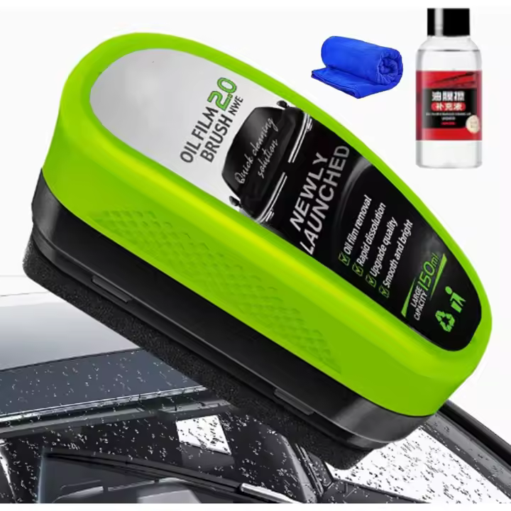 Limpiador de vidrios Boministore, Limpiador de ventanas Carmoody, Limpiador de vidrios Jetdryshop, Tabla de limpieza de vidrios Jet Dry Shop, Eliminador de película de aceite para vidrios de autos, Cepillo limpiador de película de aceite automotriz para v - 1