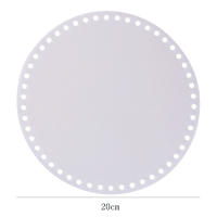 2 Piezas De Molde De Base Acrílica Transparente Para Bolsa Tejida Forma Redonda Diámetro 10/12/15/18/20 Cm Para DIY - details 7
