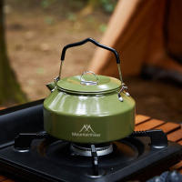 Tetera Silbante Portátil De 1.4L Con Mano Para Acampar Cocinar Y Viajar Material De Aluminio No Plegable Resistente Al Calor - details 1