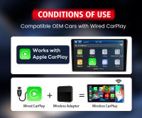 Adaptador De Carplay Sin Cable Carlinkit 3.0 Mini Para Coche Compatible Con Toyota Mazda Nissan Camry Audi Kia IOS15 Para Spotify Conexión Rápida Y Fácil Instalación - details 0
