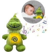 Muñeco De Peluche Grinch Navideño De 38cm Con Respiración Luz Y Música Juguete Soothing Para Bebés Regalo De Colores Verdes - details 0