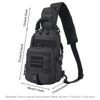 Bolsa De Pecho Multifuncional De Tela Oxford Para Deportes Al Aire Libre Y Caza Bolsa Cruzada De Hombro Para Hombres - details 0
