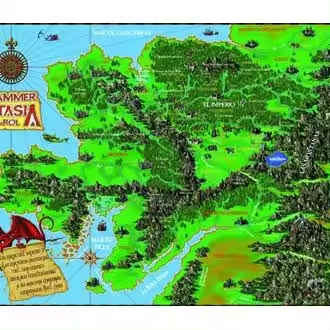 MAPA JUEGO DE ROL WARHAMMER FANTASY WARHAMMER Mapa   (kartele33.es) - 1