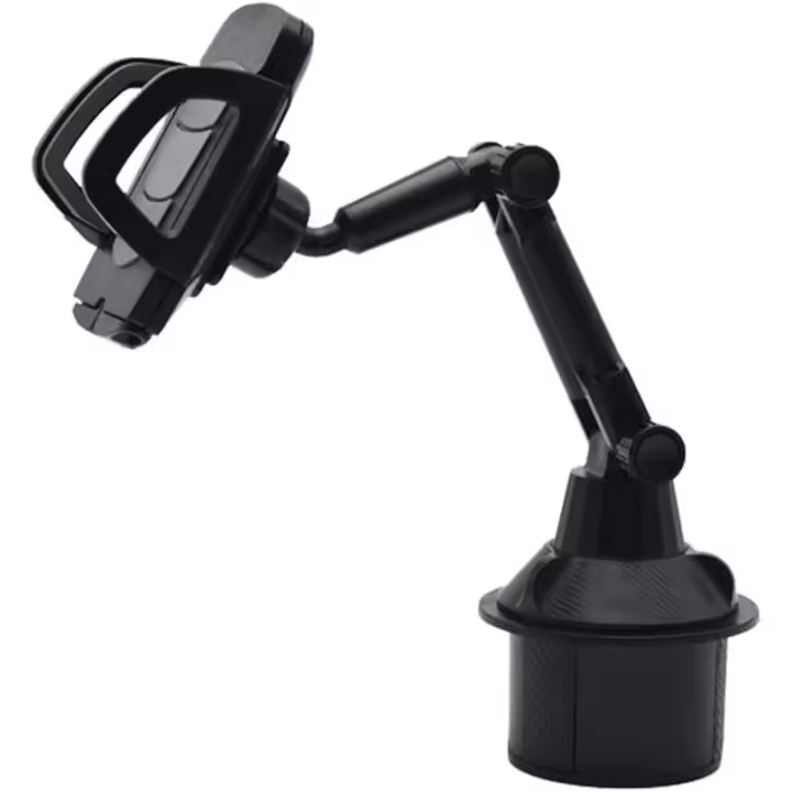 Portavasos para automóvil Soporte giratorio para teléfono celular: compatible con la mayoría de los teléfonos celulares. - 1