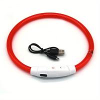 Collar De Brillo Para Perros Ajustable Recargable Por USB Seguridad Nocturna Collar Luminoso Para Paseos Nocturnos - details 4