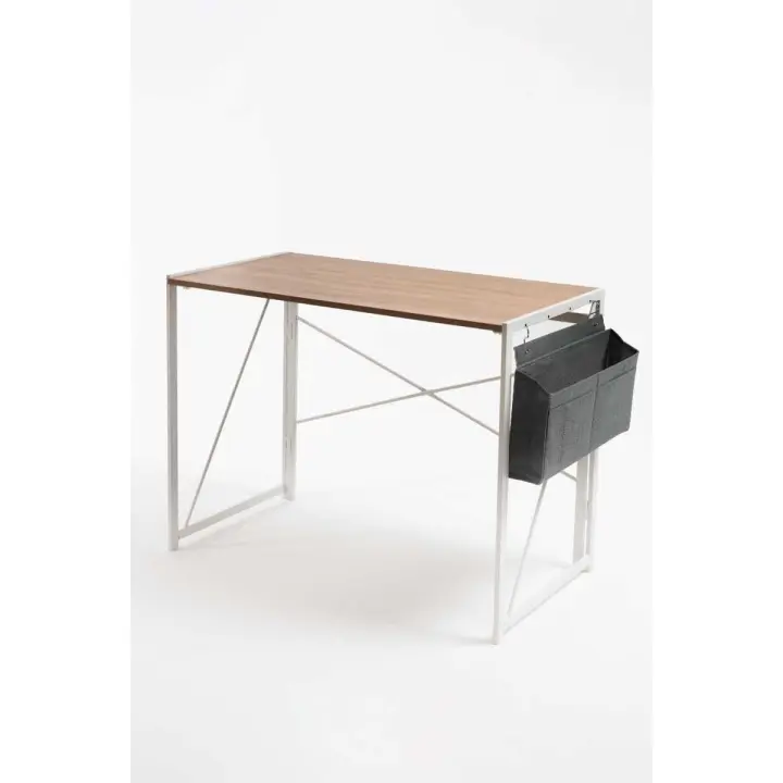 Escritorio Plegable Beid 100 cm - Blanco - 1