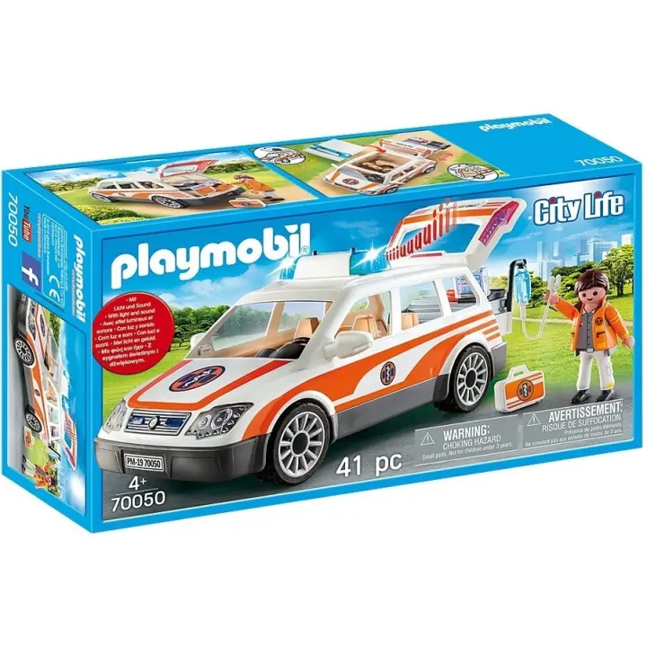 Playmobil Coche de Emergencia coleccionable con Luces y Sonido, 70050 - 1