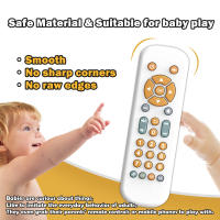 Juguete Educativo Para Bebés Control Remoto De TV Con Cubierta De Silicona Suave Música Y Luz Aprendizaje Temprano Para Niños - details 1