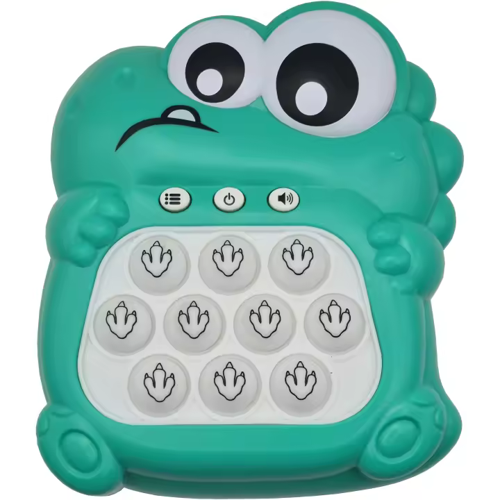 CAELLUMA Pop It Electrónico Dino Diente Verde Consola de Burbujas - 1