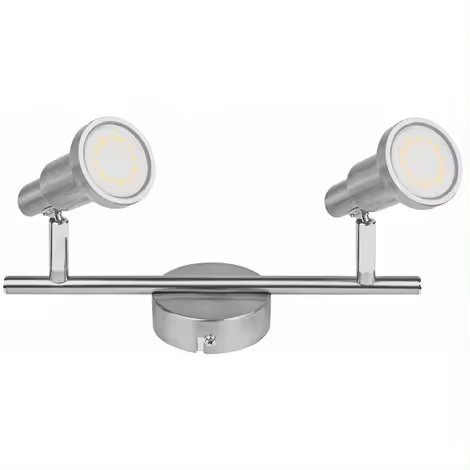 REGLETA LED SPOT 2 FOCOS GU10 LED 3w 827 OSRAM ADoceVoltios - 1