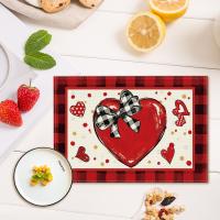 Corredor De Mesa En Forma De Corazón Para Día De San Valentín Aniversario Boda Comedor Cocina Decoración De Fiesta En Casa Estampado De Amor - details 9