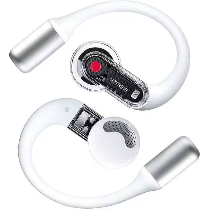 Auriculares - Nothing Ear (Open) Auriculares inalambricos Bluetooth con Tecnología Open Sound, Dos micrófonos y Clear Voice por IA, 30 Horas de reproducción de música y EQ avanzado - 1