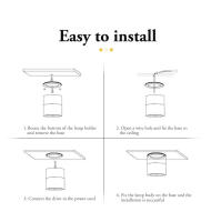 Lámpara De Techo LED Ajustable En 3 Colores 220V 7W-15W Decorativa Para Cocina Y Sala De Estar Iluminación Interior De Casa - details 13