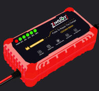 Cargador De Batería Para Coche Y Motocicleta 12V Inteligente Carga Rápida Con Pulso Y Mantenimiento Pantalla LED Moto Cargador De Batería - details 5
