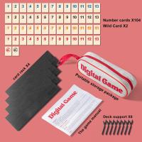 Juego De Rummy Cubes Con 4 Estantes Juego De Mesa Clásico Para Familia Juego De Viaje Portátil Con Estuche Incluido 106 Piezas - details 1