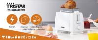 Tostador Tristar BR-1009 – 650W, 2 Ranuras, Función Relleno, 6 Niveles de Tostado + Rejilla para Panecillos – Blanco Metalizado (Clase A) - details 0