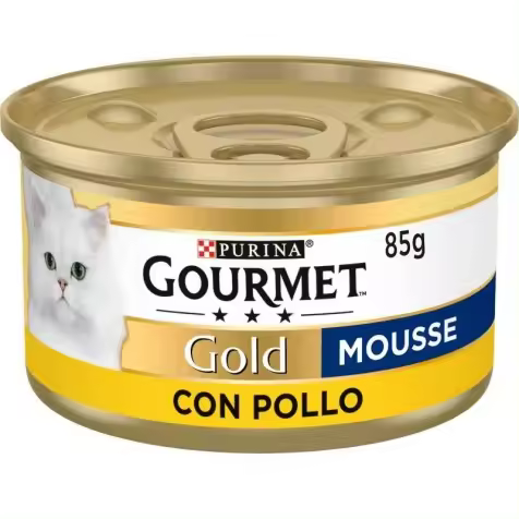 Purina Gourmet Gold Mousse con Pollo Gato Latas 85 gr - 1