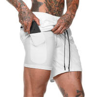 Shorts Deportivos Para Hombre 2 En 1 Running Shorts Ventilados Verano Con Bolsillo Integrado Para Entrenamiento Fitness Y Playa - details 6