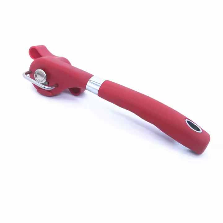 Abrelatas, abrelatas de mano, sin bordes afilados, con mango suave, abrelatas de corte de acero inoxidable de grado alimenticio, abrelatas ergonómico profesional para cocina casera y restaurante - 1