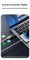 Adaptador De Mostrador Digital NNBILI USB 3.2 a USB C 10Gbps Convertidor Rápido De Carga Para PC Y Laptop Con Conector Macho a Hembra - details 3