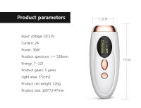 Epilador Laser IPL Para Mujer Eliminación De Vello Permanente Painless 990000 Flashes Para Cuerpo Bikini Facial - details 10
