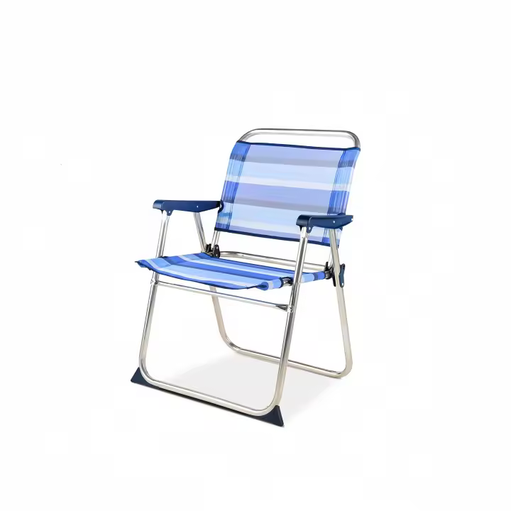 STARLEY-Silla plegable de playa de aluminio Basic azul - 1