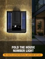 Nueva Lámpara De Pared LED Solar Para Jardín Con Sensor De Movimiento Y Múltiples Modos Resistente Al Agua Iluminación De Seguridad Para Camino Del Jardín - details 7