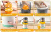 Exprimidor Automatico de Naranjas 45W Recargable con Cable USB C, Mini Exprimidor Electrico Licuadora Extractor de Zumo Automatico Exprimidores Eléctricos de Naranja Exprimidor de Cítricos Eléctrico Recargable por USB de Jugo Inalámbrico - details 10