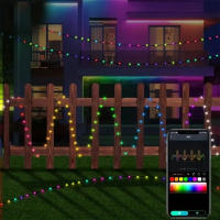Luces De Cadena LED IP65 Impermeables Con Control Remoto Bluetooth Y Aplicación De Música USB Recargable Para Decoración De Fiestas De Navidad Y Cumpleaños - details 7