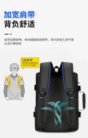 Mochila multifuncional, bolso de hombro para hombre, bolso de cuero para computadora portátil, bolso escolar para estudiantes, estilo universitario, color negro - details 8