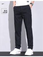 Pantalones Casuales De Algodón De Calidad Superior Para Hombres Estilo Recto Cierre De Cremallera Pantalones De Todas Las Estaciones - details 4
