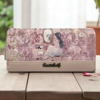 Cartera Mujer Sweet & Candy Bags con Tarjetero Extraíble, Diseño Romántico – Varios Estampados - 19.5 x 10 x 4 cm - C-343 - details 3